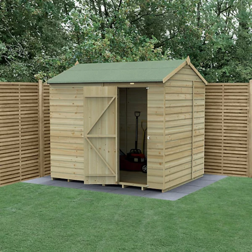 Beckwood 8X6 Reverse Apex Shed - No Windows (Home Delivery)
