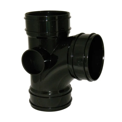 110mm Solvent Soil Tripple Socket 135?  Tee Black