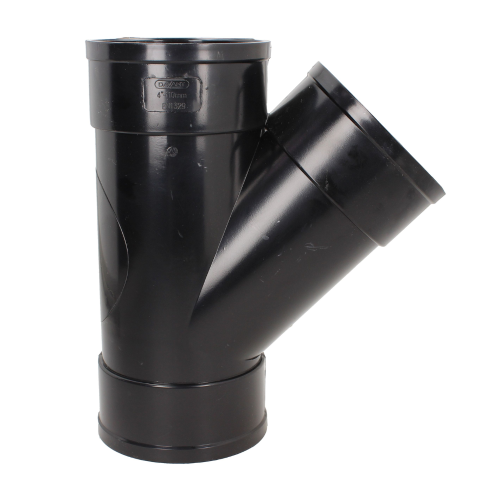 110mm Solvent Soil Pipe Clip Black