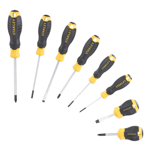 Stanley Cushion Grip Screwdriver Set 6pk