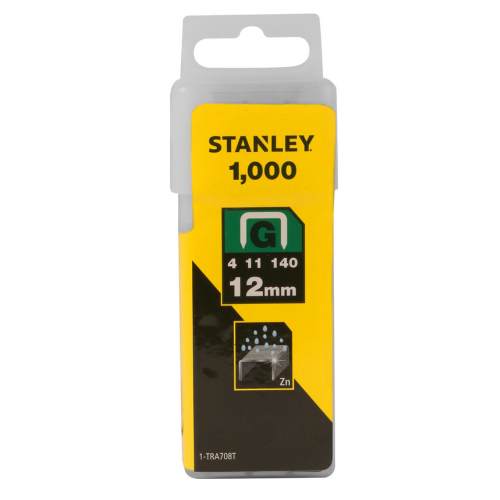 Stanley Heavy Duty Staples 12mm 1000Pk
