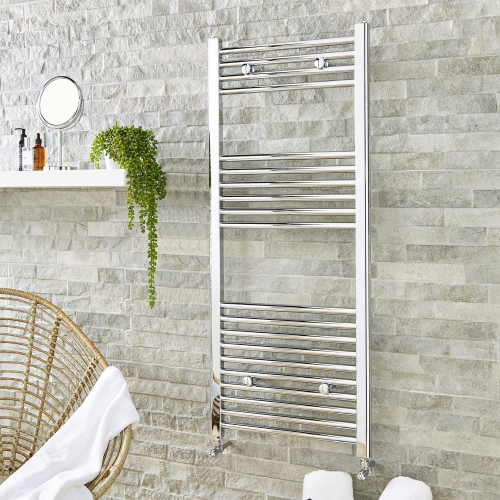 Straight Towel Rail Chrome Plated 400mm x 800mm