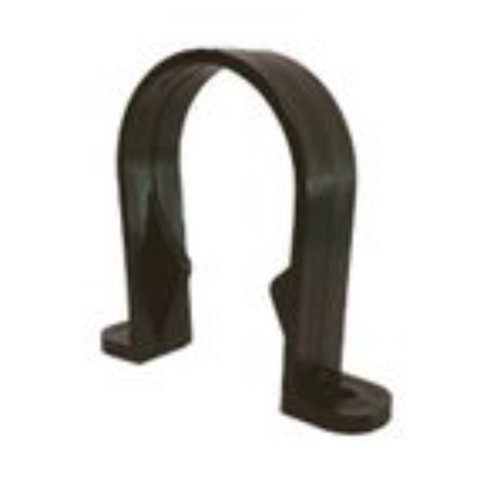50mm Solvent Weld Waste Pipe Clip Black
