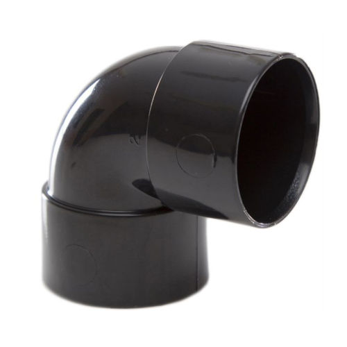32mm Solvent Weld Waste Knuckle 90? Bend Black