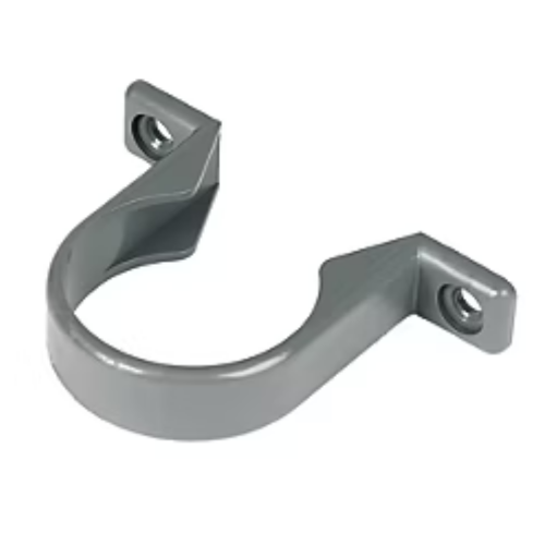 50mm Solvent Weld Waste Pipe Clip Grey