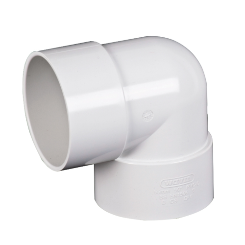50mm Solvent Weld Waste Knuckle 90? Bend White