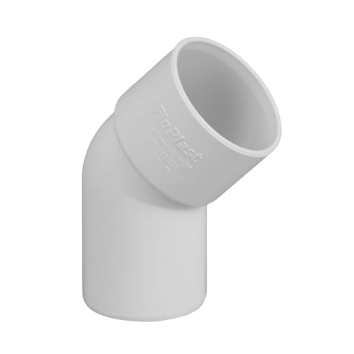 40mm Solvent Weld Waste 135? Conversion Bend White