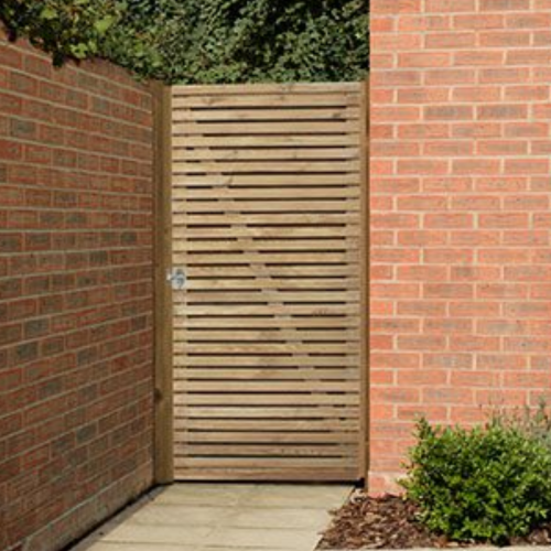 Double Slatted Gate 6Ft (1.83M High) (Home Delivery)