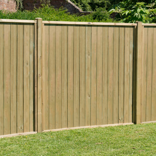 6Ft (1.83M X 1.83M) Pressure Treated Vertical Tongue And Groove Fence Panel - Pack Of 3 (Home Delivery)