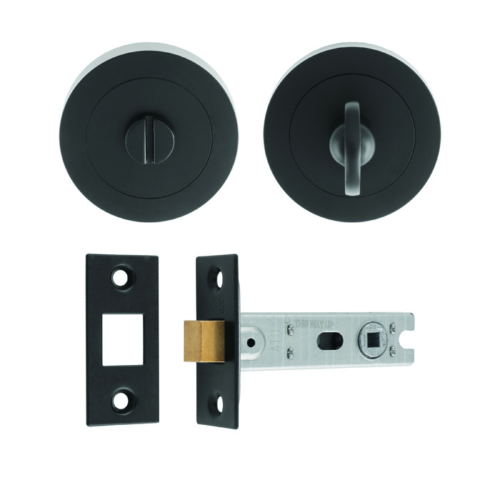 Carlisle Brass Bathroom Door Ultimate Pack Matt Black