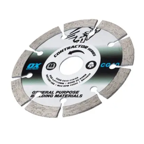 Ox Spectrum Contractor Diamond Blade General Purpose 10mm 115/22.23mm