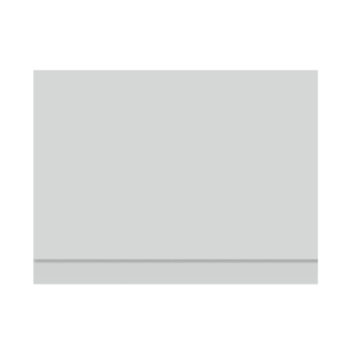 PVC Gloss White Bath End 700mm