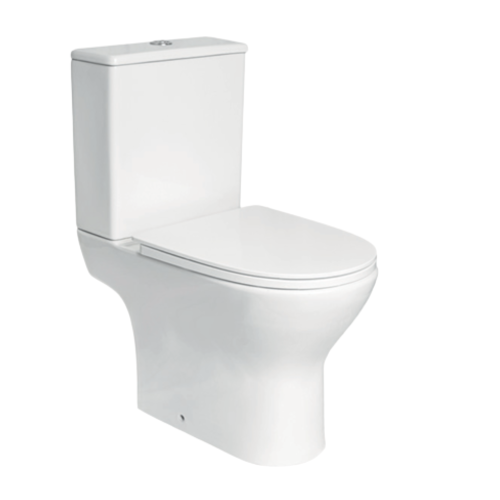 Closed Couple Toilet Pan, Cistern & Soft Close Seat