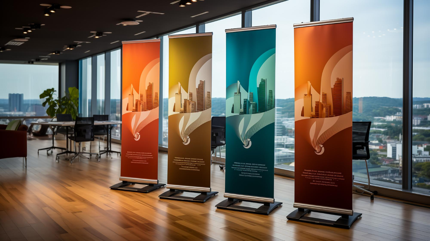 Branded banners and POS displays for events and retail spaces