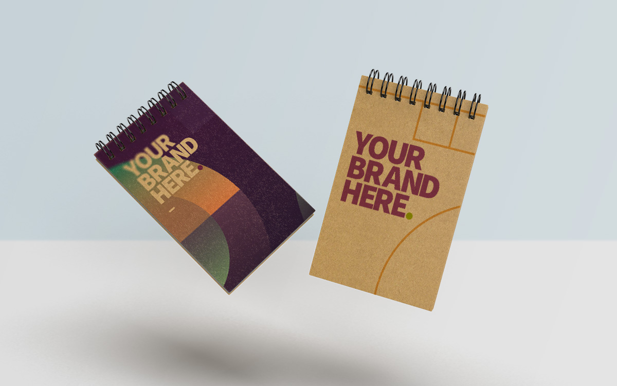 Branded notebooks and pads for meetings and promotions