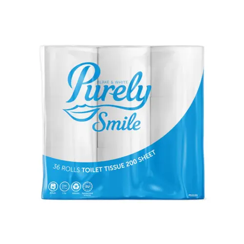 POS Purely Smile Toilet Roll 2ply Pack of 36 Rolls