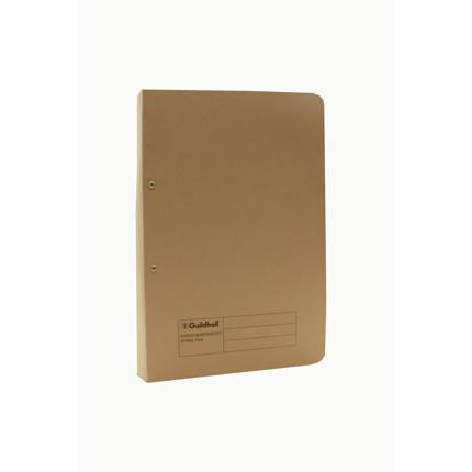 Guildhall Heavy Weight Spiral File, 420gsm, Foolscap Buff (Pack of 25)