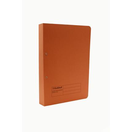 Guildhall Heavy Weight Spiral File, 420gsm, Foolscap Orange (Pack of 25)