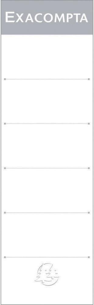 ValueX Lever Arch File Spine Non Adhesive Inserts 80mm Spine White (Pack 10) 538E