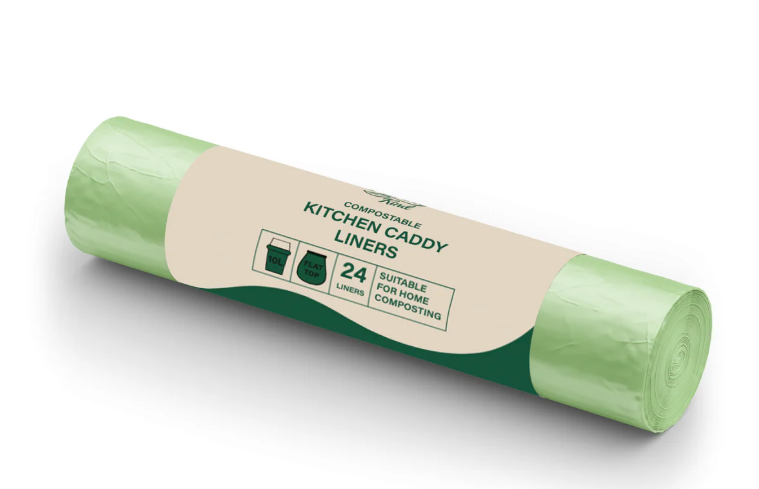Purely Kind Compostable Food Waste Bag 10 Litre (Roll 24 Sacks) - PK3045R