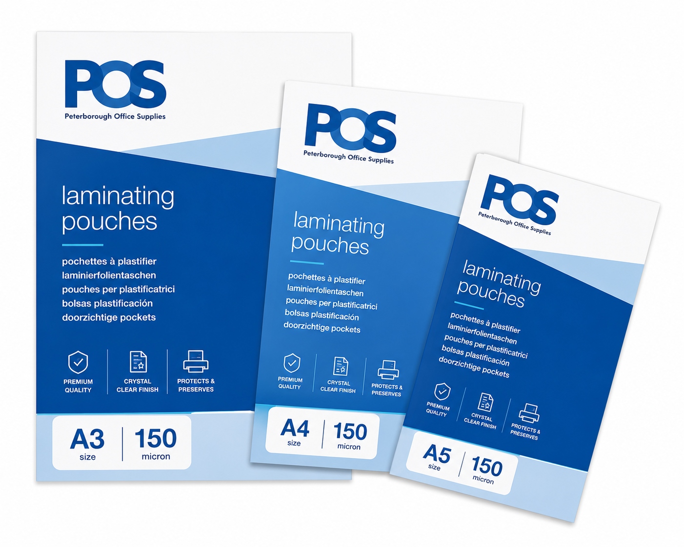 POS Laminating Pouch A3 150micron (Pack of 100)