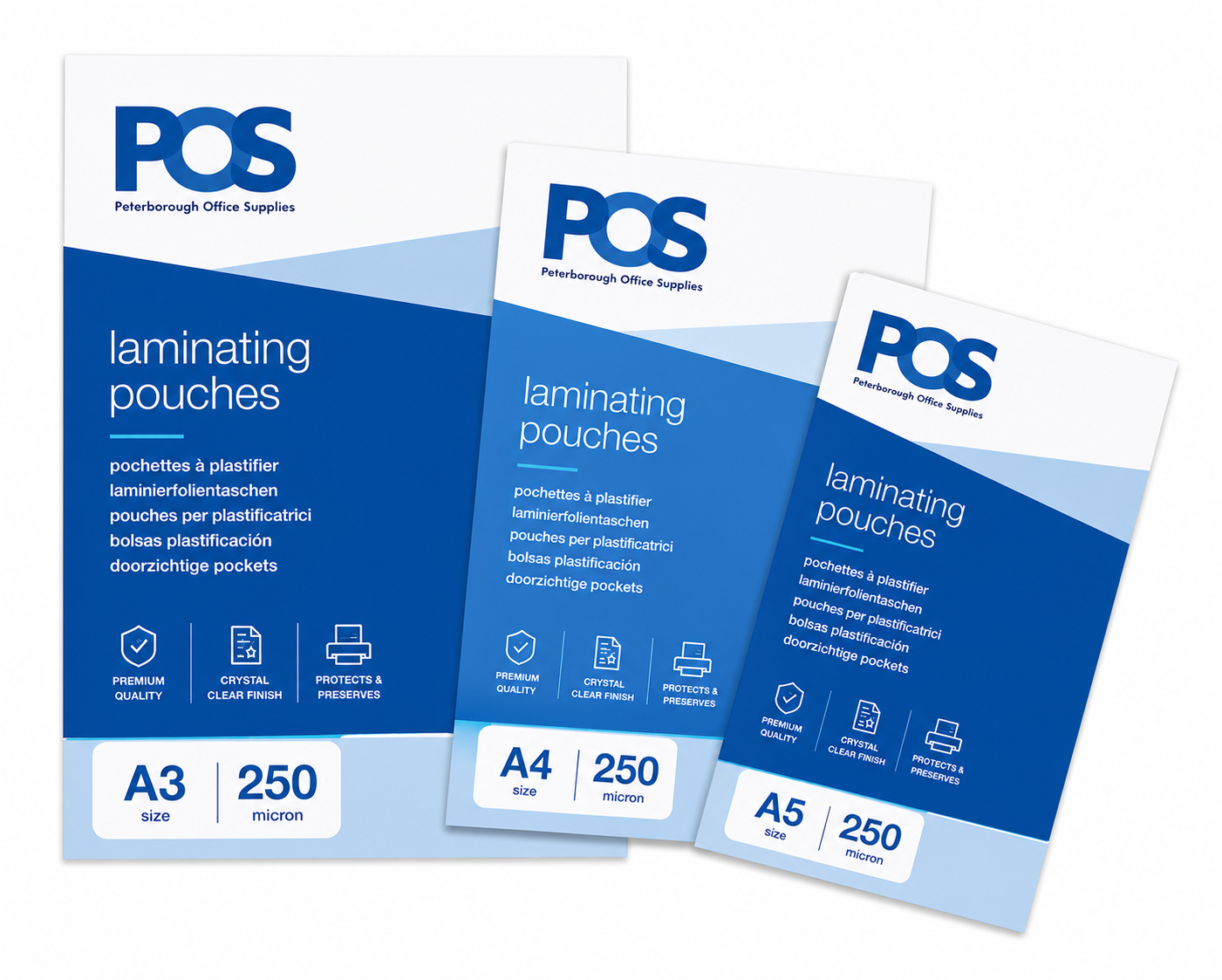 POS Laminating Pouch A3 250micron (Pack of 100)