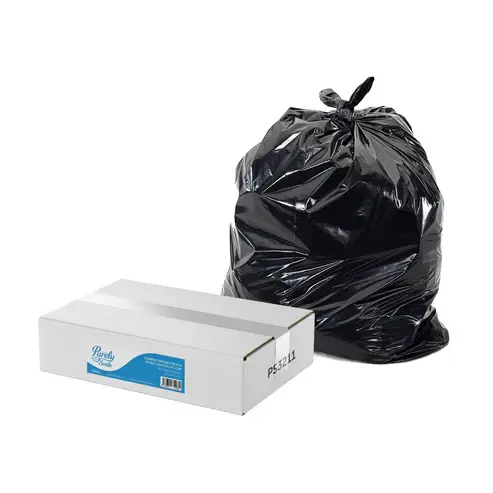 POS Purely Smile Compactor Sack Black Extra Heavy Duty Box 100