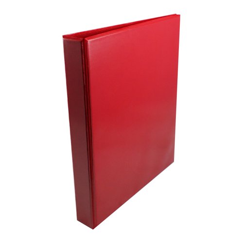 5 Star Office Presentation Ring Binder Polypropylene 4 D-Ring 25mm Size A4 Red - Single
