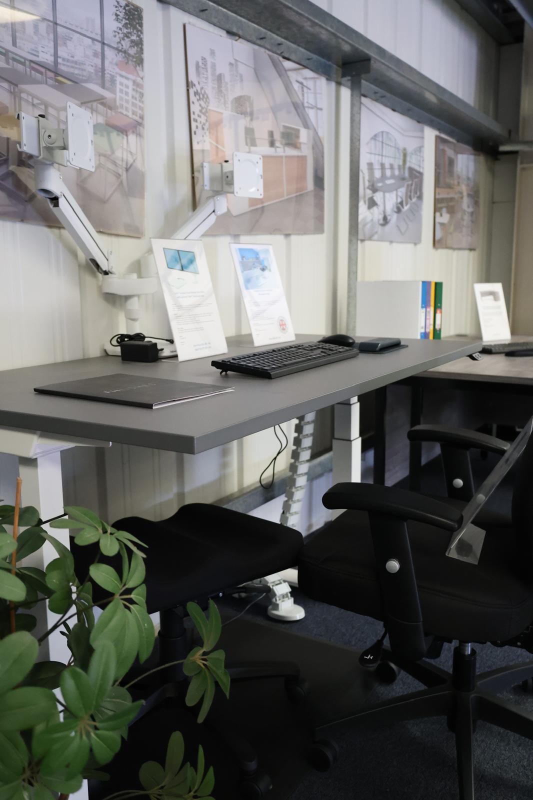 Office furniture and ergonomic seating in our showroom