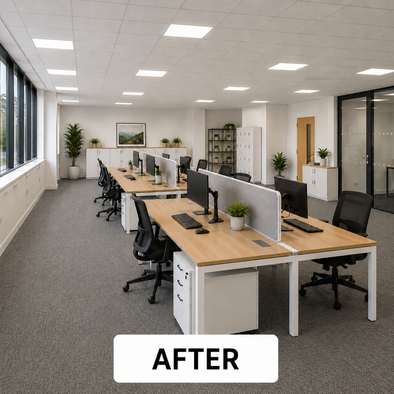 Office after furniture fit-out