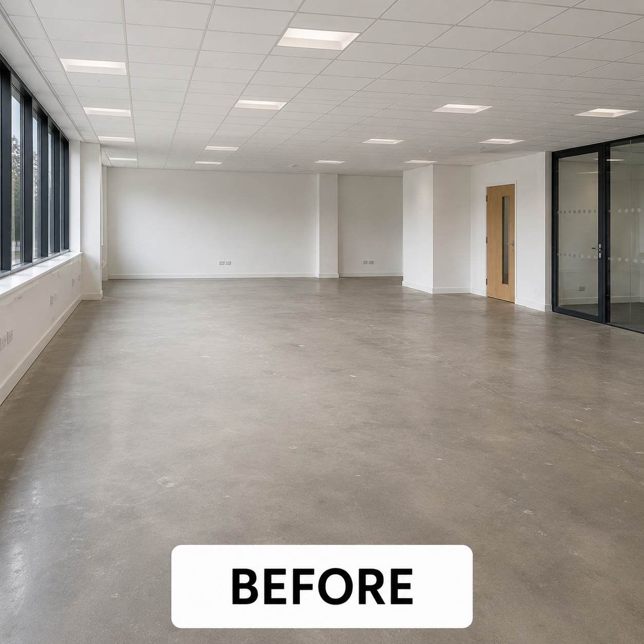 Office before furniture fit-out