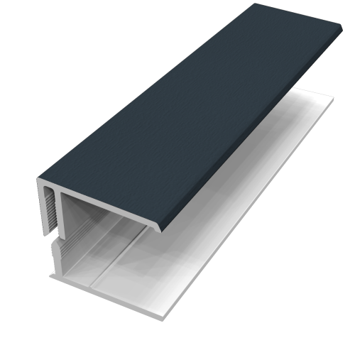 uPVC 2 Part Shiplap Universal Trim - Anthracite Grey 5m
