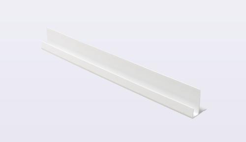 uPVC Starter Trim With Batten Cover for Shiplap White 5m