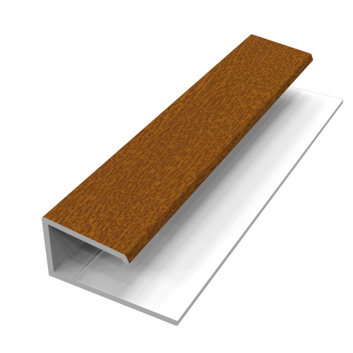uPVC Shiplap Universal Channel - Golden Oak 5m