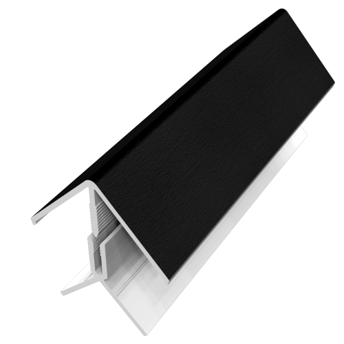 uPVC 2 Part External/Internal Shiplap Corner Trim - Black Ash 5m