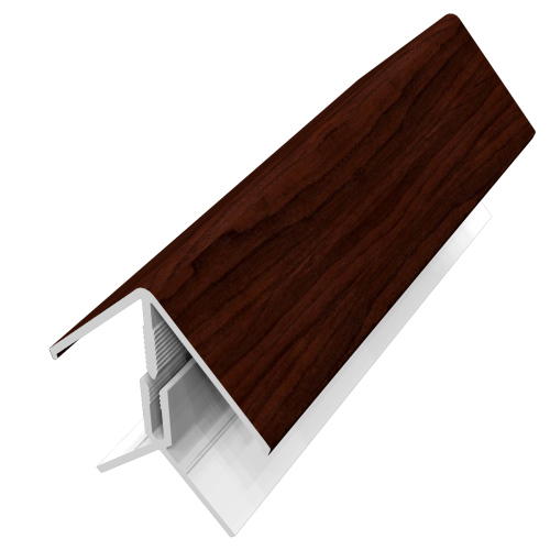 Shiplap 2 Part External/Internal Corner Trim uPVC - Rosewood 5m