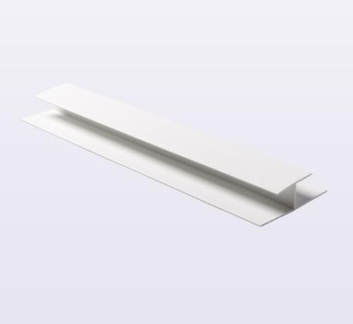 uPVC Shiplap Joint Trim - White 5m