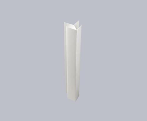 uPVC 1 Part External Corner Trim for Shiplap Cladding White 5m