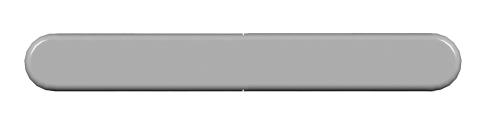 Freefoam Large End Cap Hockey Nose White