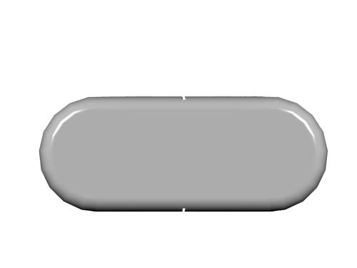Freefoam Short End Caps Hockey Nose Board White