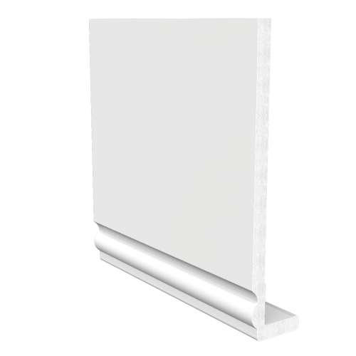 Freefoam 225mm Ogee Cap Over Fascia White