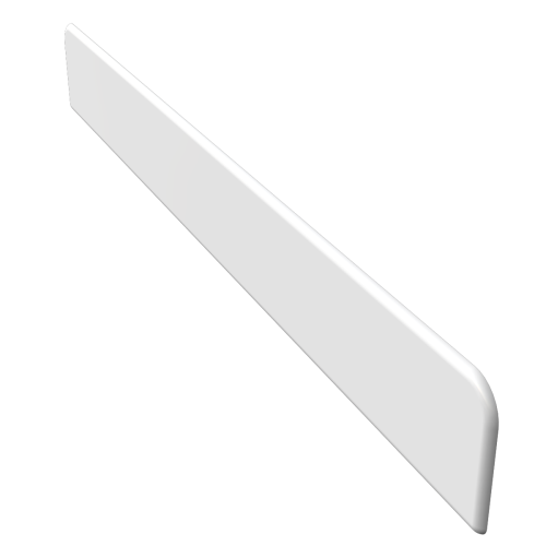 300mm Large End Cap White