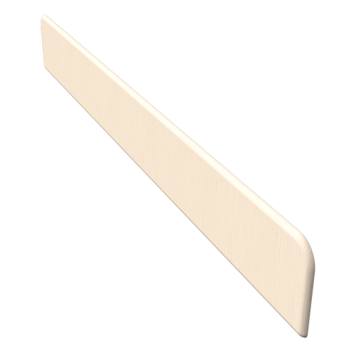300mm End Cap Cream Ash RAL 9001