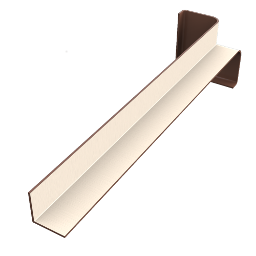 300mm Internal Corner Cream Ash RAL 9001
