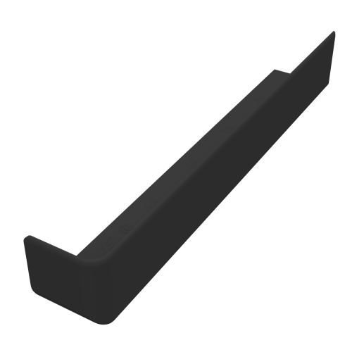 Freefoam 300mm Single External 90-degree Corner Black (Smooth)