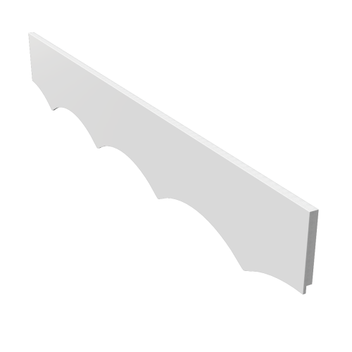 18mm White Decorative Fascia Boards