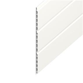Hollow Soffit Woodgrain White