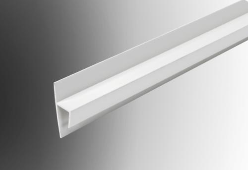 uPVC Flat Roof Starter Trim 10mm White - 5m