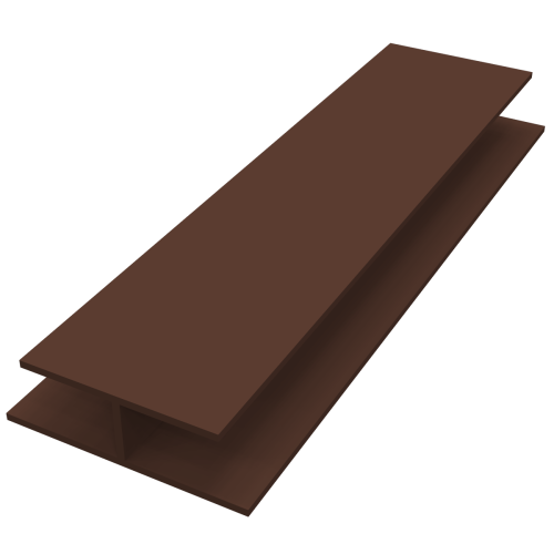Freefoam 10mm 'H' Joint Trim Brown (Smooth) - 5m