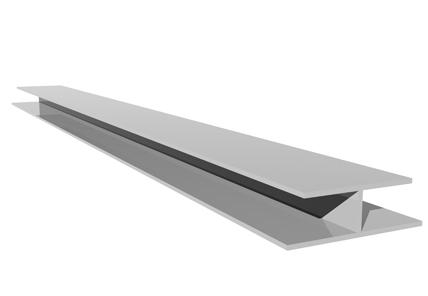 Freefoam 10mm uPVC Soffit Joint 'H' Trim White 5m